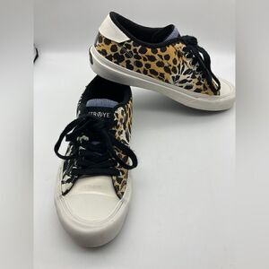 Straye Cheetan Print Flame Lace Up Men’s Sneakers Size 7,5